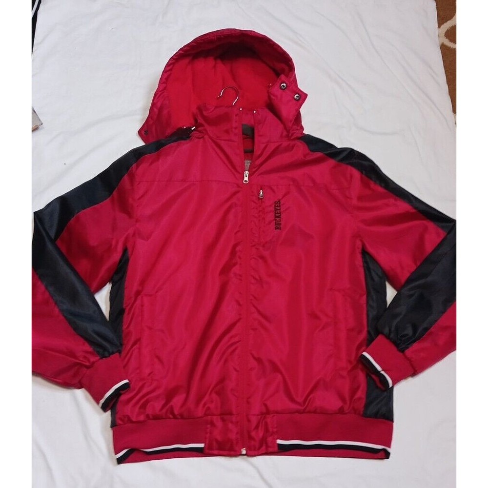 Authentic Varsity Apparell  Buckeyes Hooded  Coat Winter New College Size M